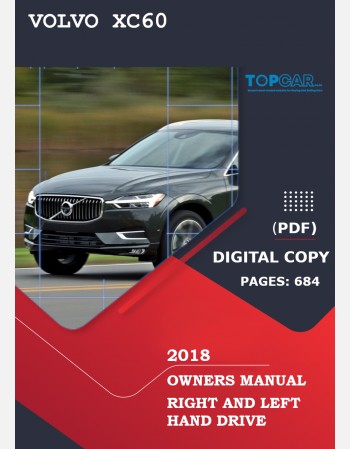2018 volvo xc60 owners manual lhd & rhd
